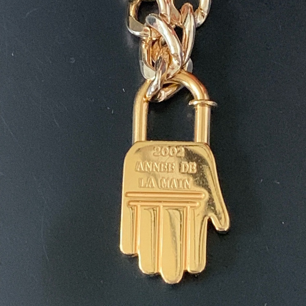 Hermes Lock Charm on Unbranded Chain